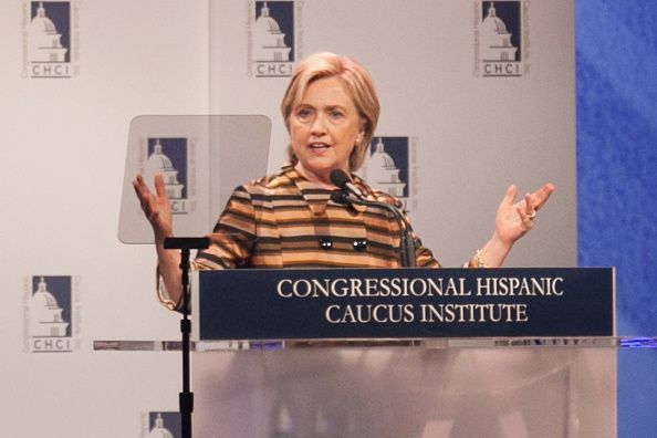 Hillary Clinton at the Congressional Hispanic Caucus Institute 38th awards gala. 