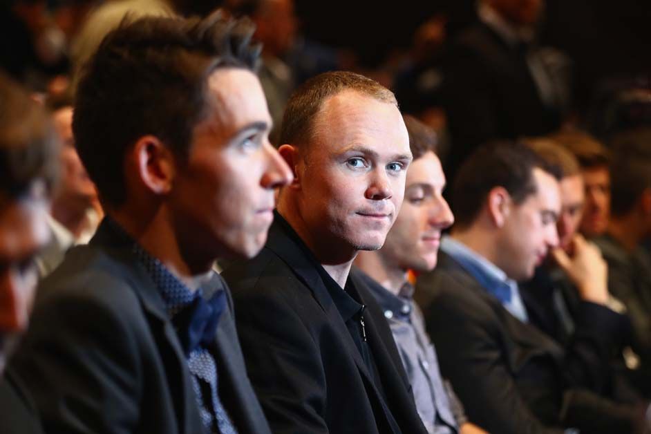 Chris Froome at the Tour de France 2017 presentation