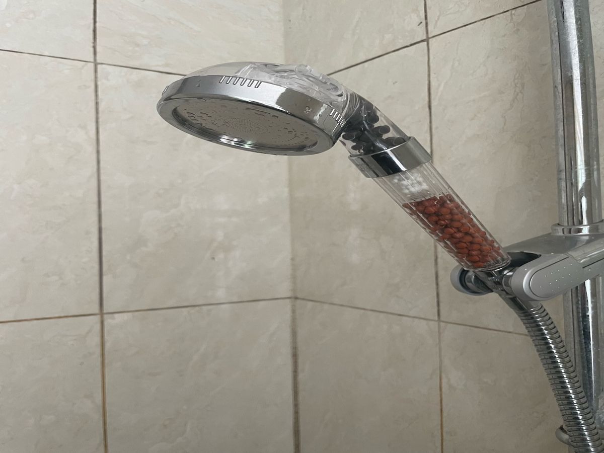 I bought this shower head with purifying water beads and it's actually