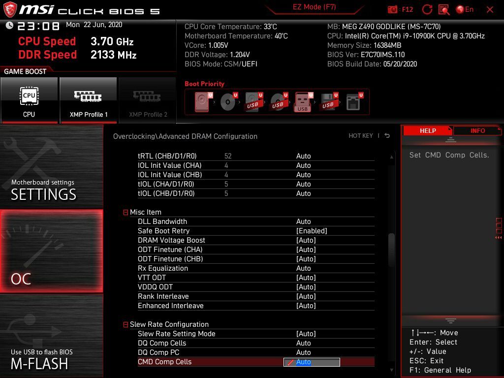 MSI MEG Z490 Godlike