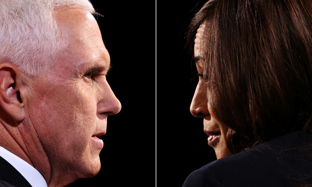 Mike Pence and Kamala Harris.