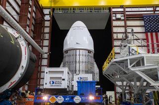 The SpaceX Dragon cargo ship for the CRS-22 resupply mission for NASA is prepared for a June 3, 2021 launch at NASA's Kennedy Space Center in Florida.