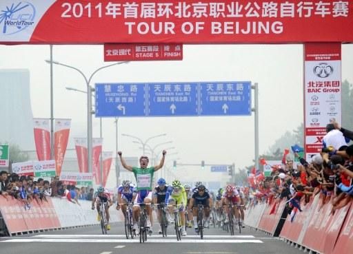 Denis Galimzyanov (Katusha) wins the final stage at the Tour of Beijing