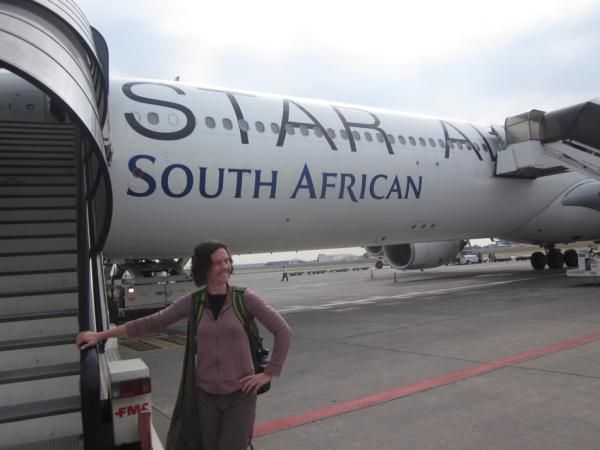 Mary McConneloug made the long journey to South Africa for the first World Cup.