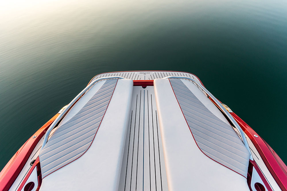 Princess R35 performance yacht deck