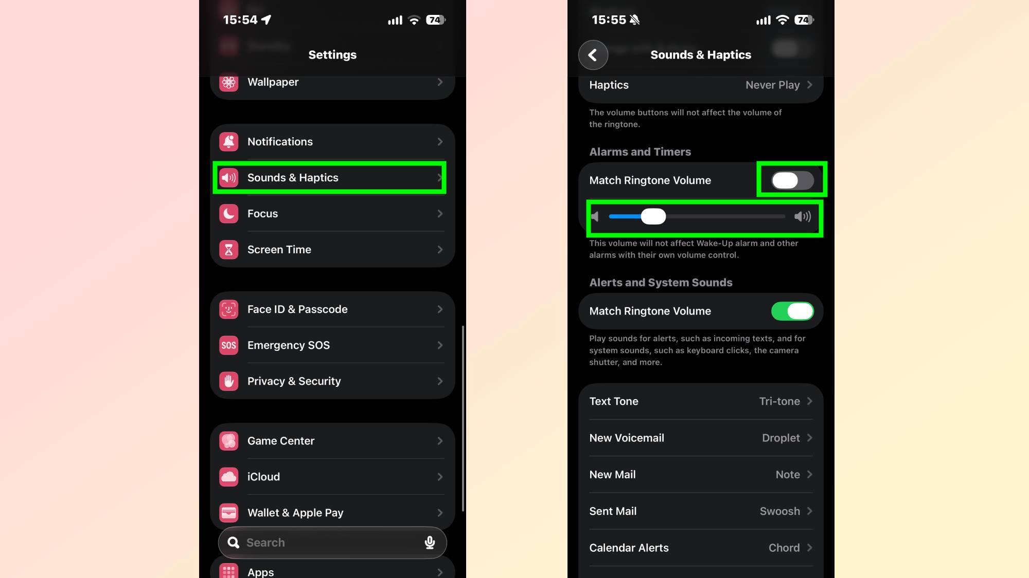 How to set a dedicated alarm volume in iOS 27