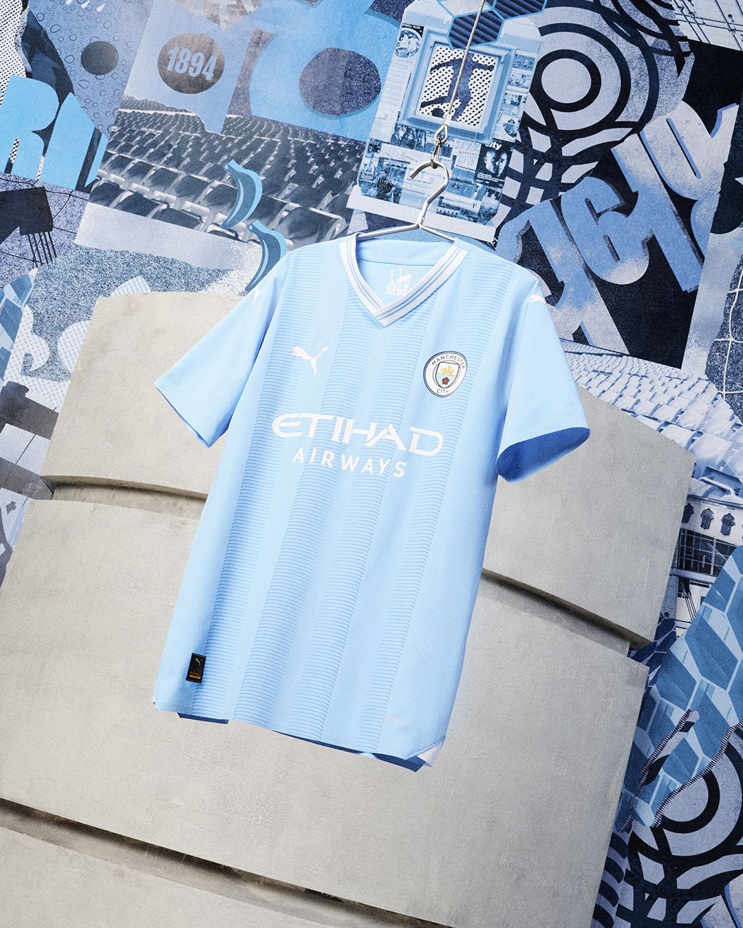 New Manchester City home shirt for the 23/24 season