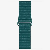 Apple 44 mm Peacock Leather Loop Large at AED 149