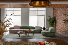 interior of Brickloom, a new Delhi apartment by Mold Design Studio