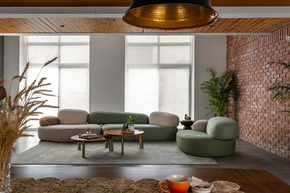 interior of Brickloom, a new Delhi apartment by Mold Design Studio