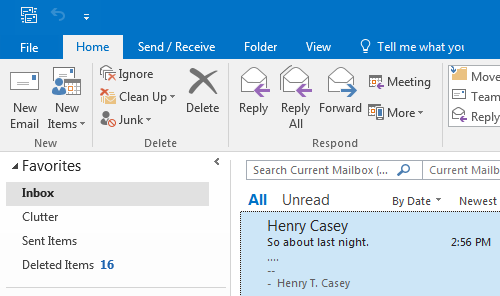 how to set signature block in outlook 2016
