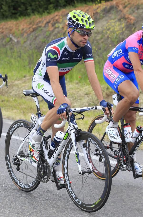 Giovanni Visconti (Movistar) went on the attack several times