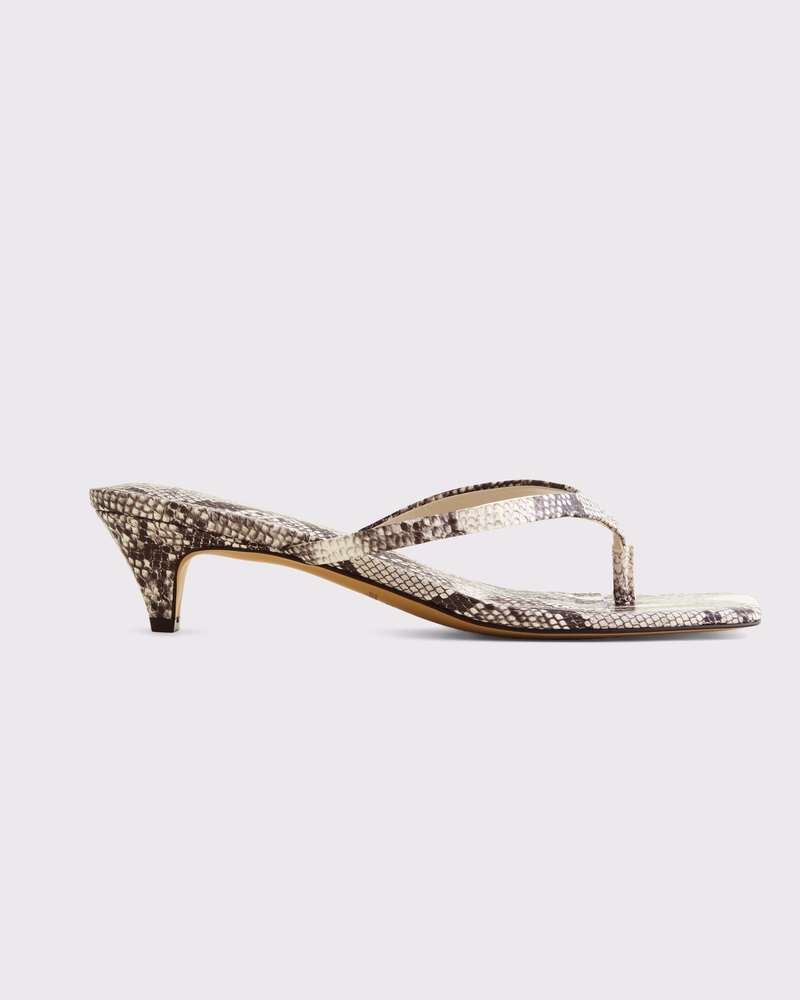 Thong Kitten Heel Sandals
