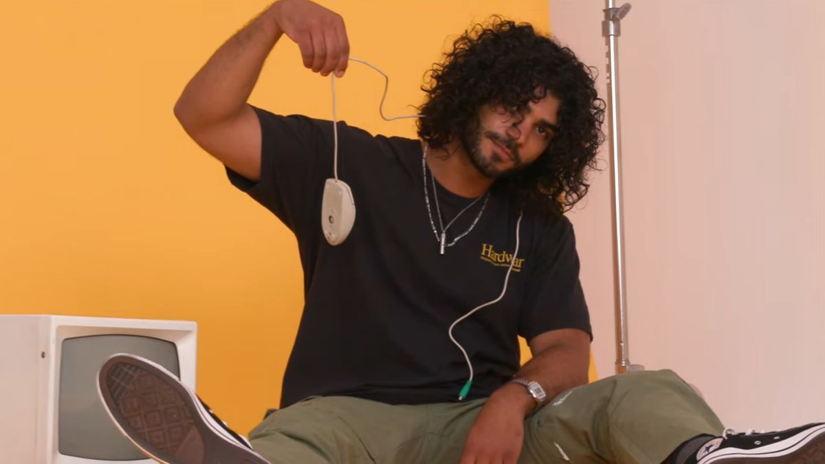 The Hardwear Microsoft clothing line being modelled.
