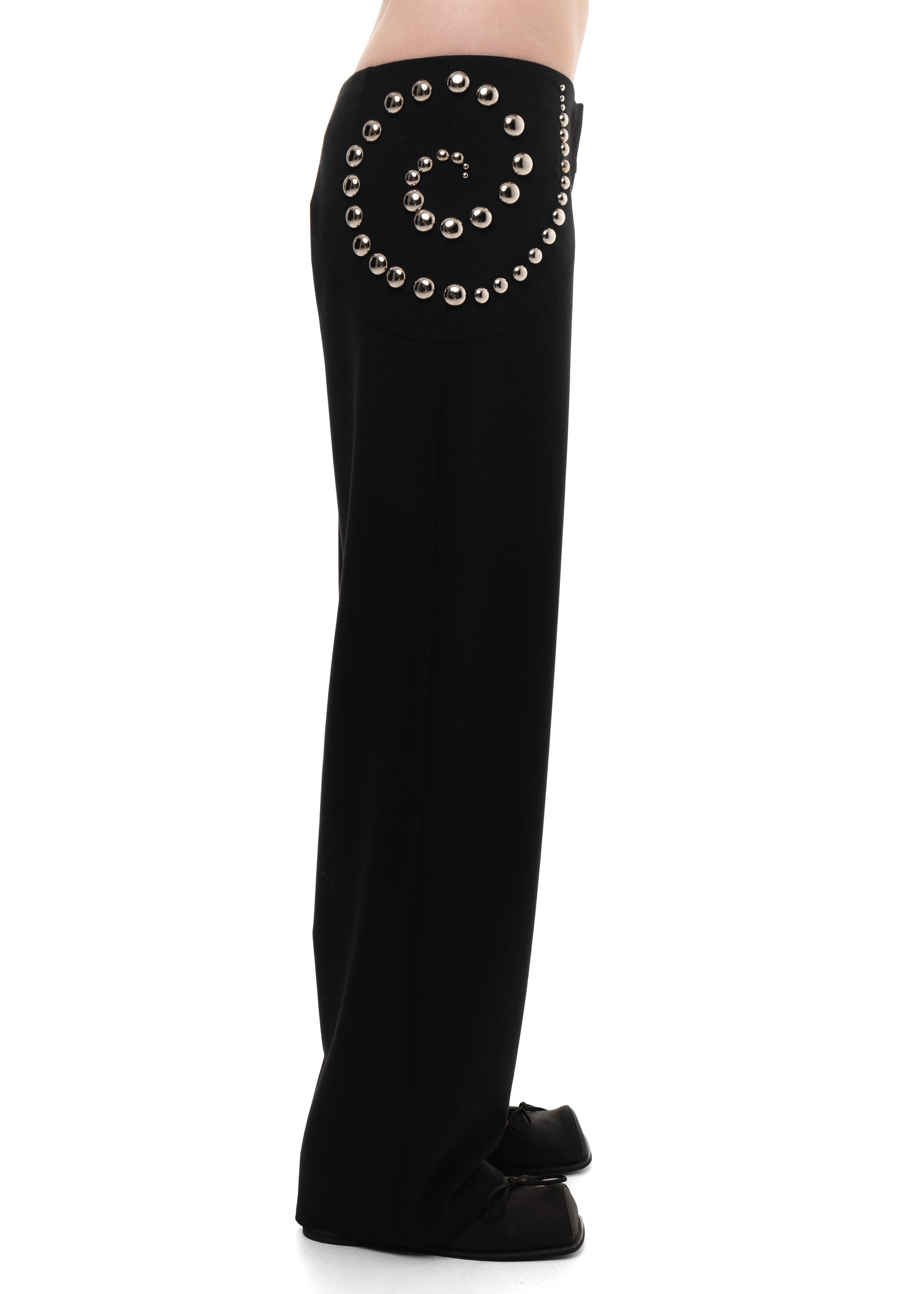 Studded Spiral Trousers - Xs
