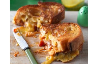 Hot cheese and chutney sandwich