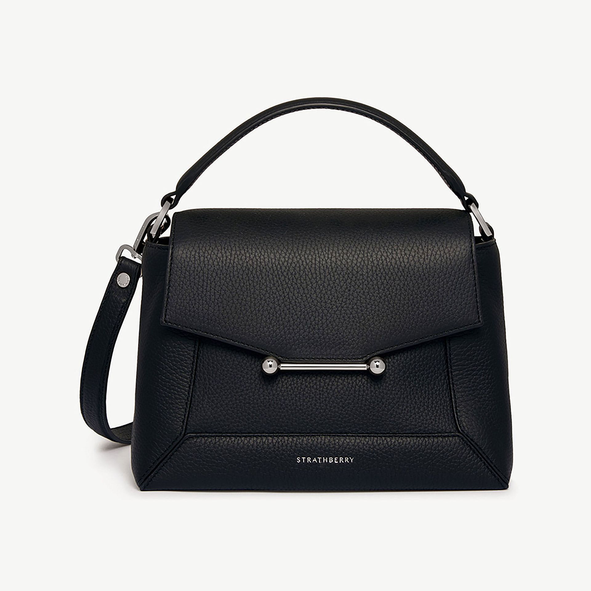 Mosaic Bag - Black With Silver Hardware