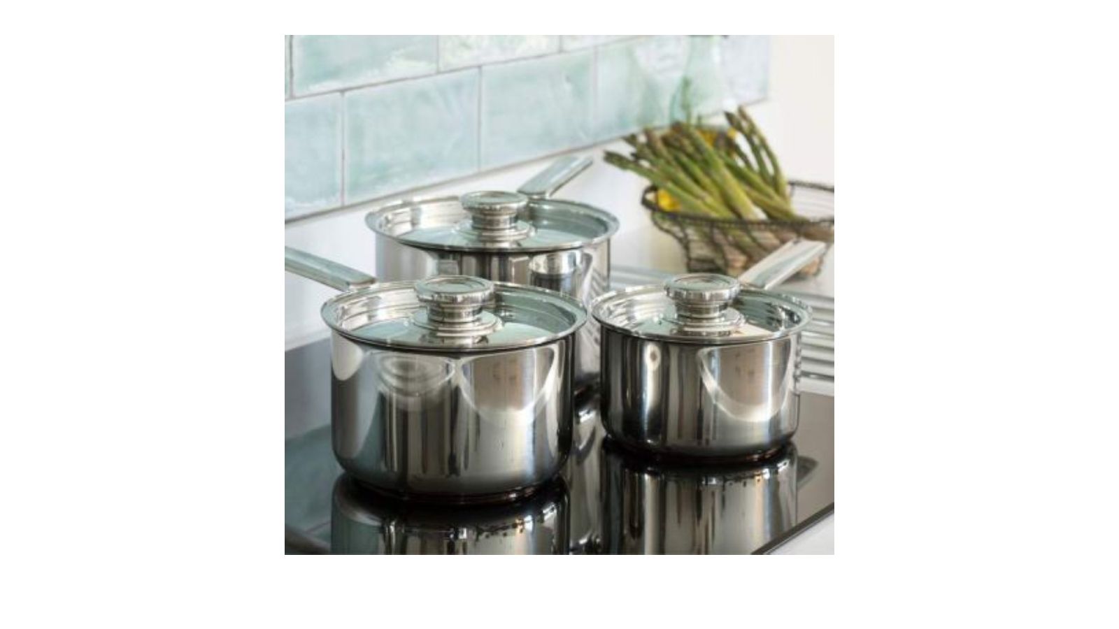 Robert Welch Campden Cookware Saucepan Set, 3 Piece—one of w&h's picks for the best induction pans