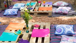Wooden pallet picnic setting