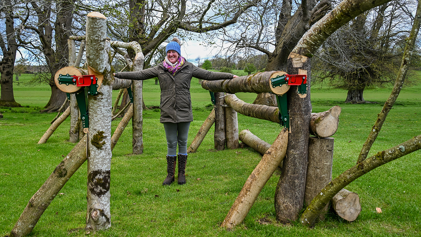 Fence 30abc, the Savills Keeper&amp;rsquo;s Curve, on the Badminton 2024 cross-country course.