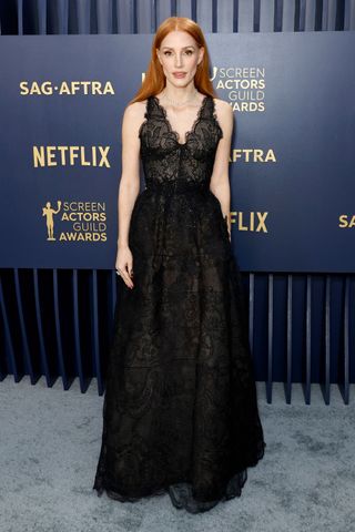 Jessica Chastain at The SAG Awards 2024 GettyImages-2036399459