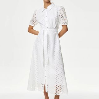 M&S white dress