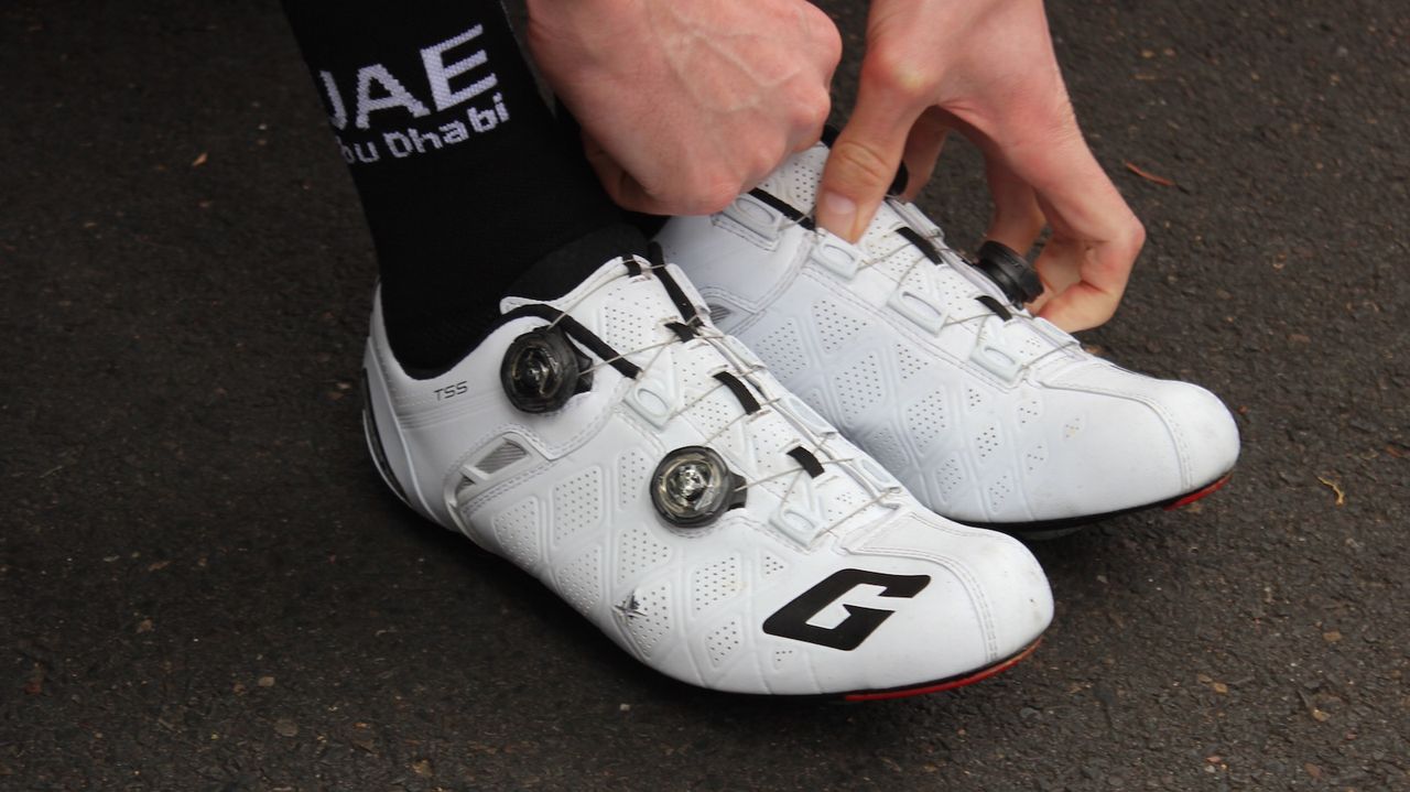 A small incision in these Gaerne shoes for added comfort