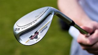 MacGregor V Foil Wide Sole Sand Wedge revealing its very cool sole grind