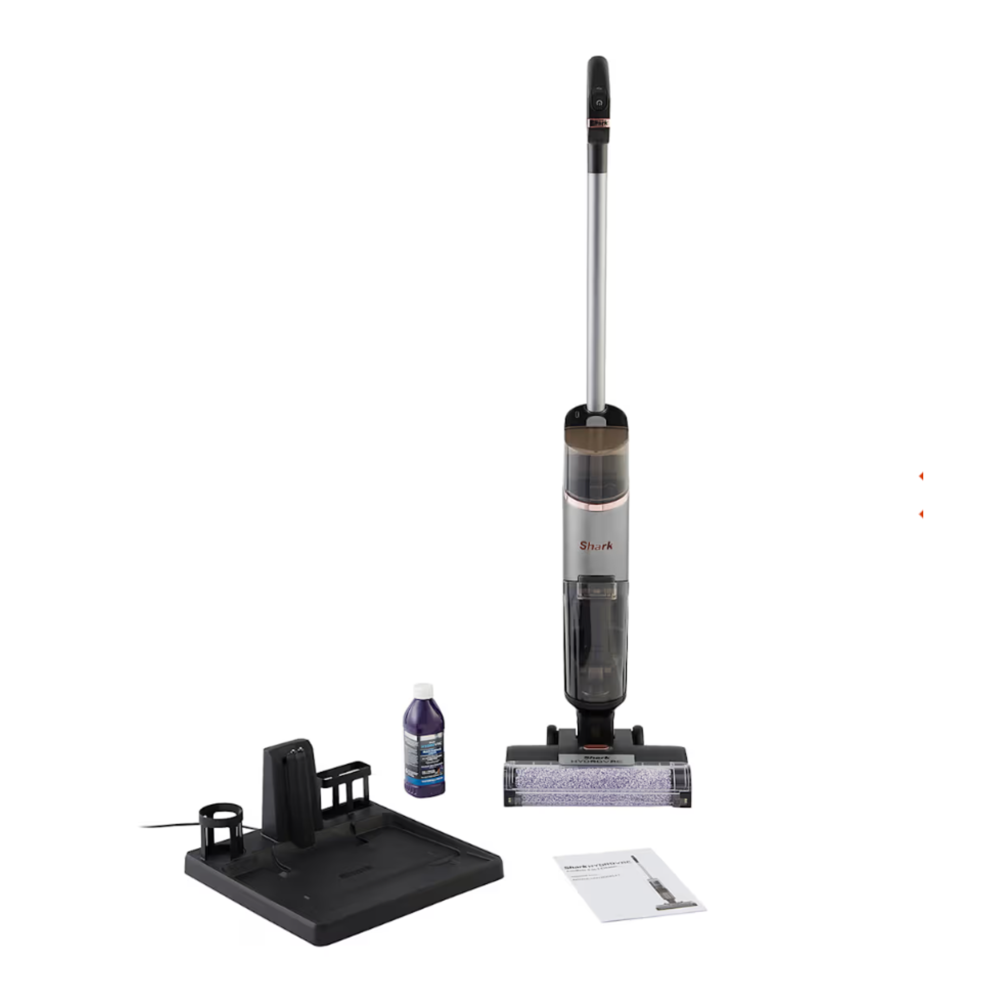 Shark Shark HydroVac Cordless Hard Floor Cleaner and accessories on white background