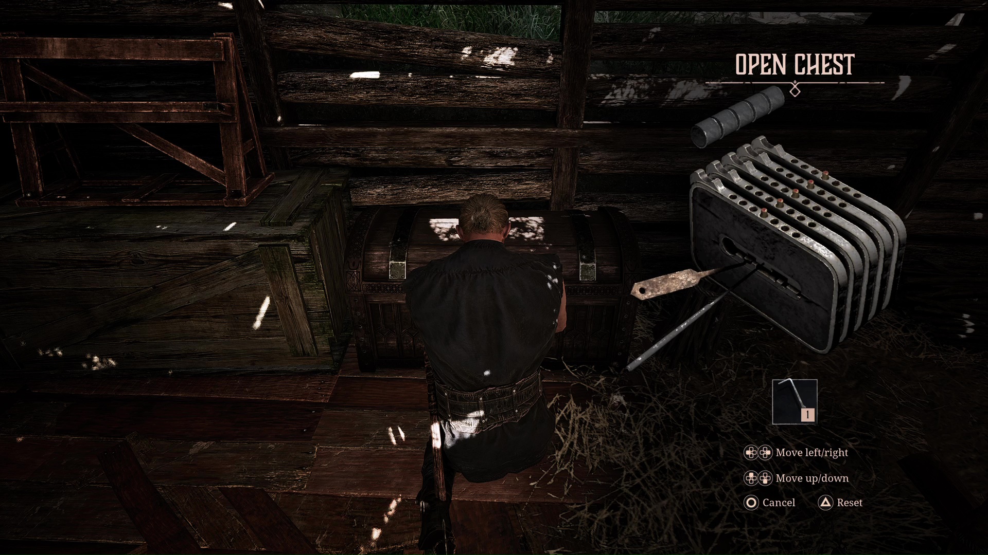 Lockpicking Scatty's chest in the Gothic 1 Remake