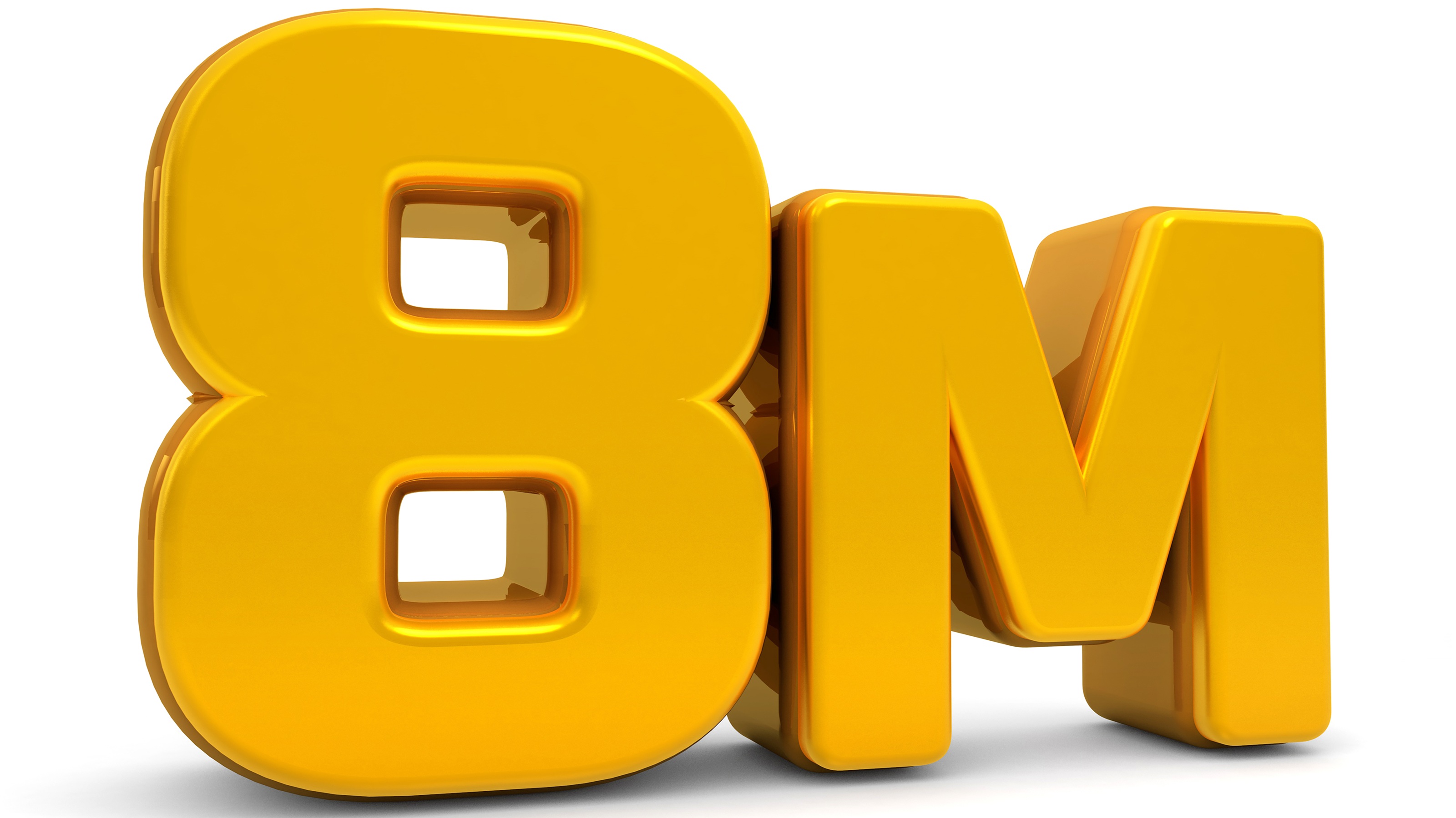 8M in large gold letters.