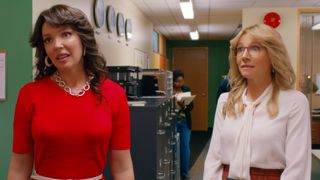 Katherine Heigl (left) as Tully and Sarah Chalke as Kate in Netflix's 'Firefly Lane'