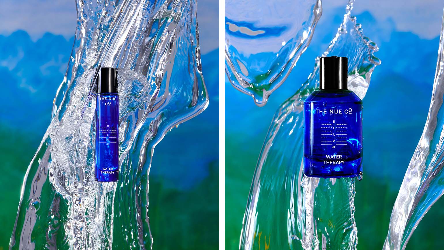 The Nue Co Launches Its Newest Functional Fragrance Water Therapy Wallpaper