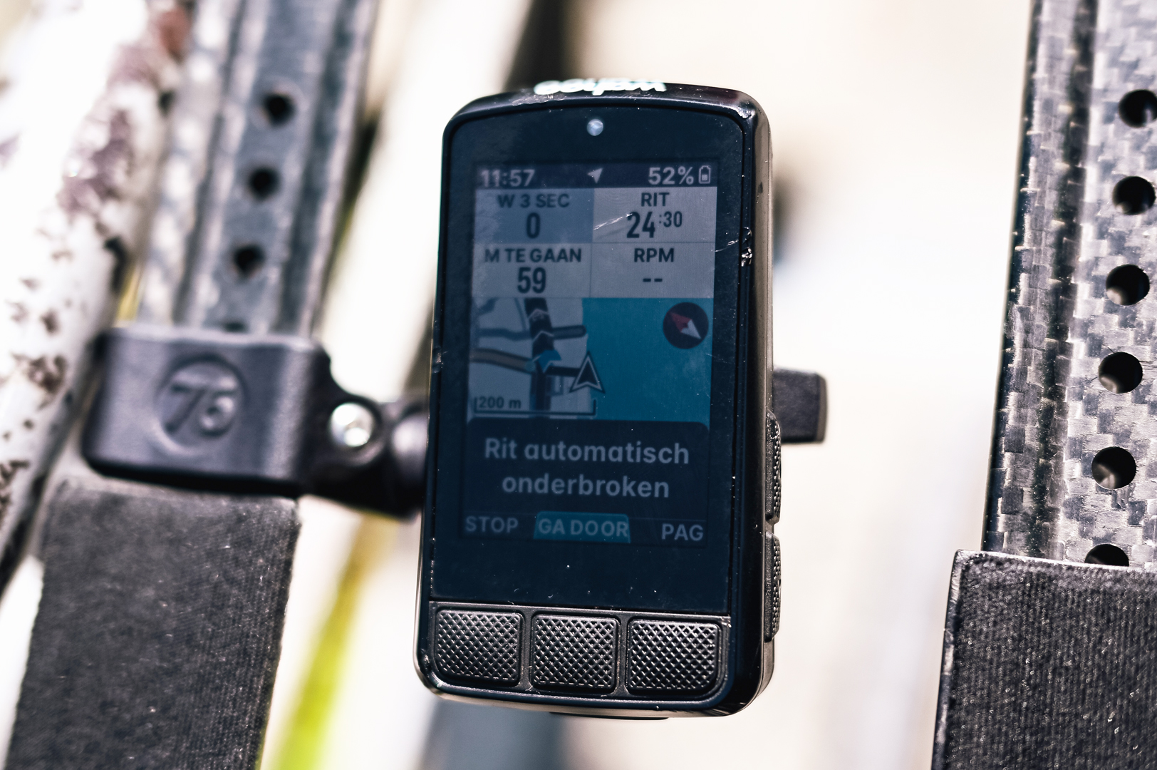 Tour de France cycling computer data screens