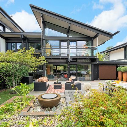 exterior of house with garden and plants