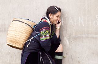 woman on cellphone