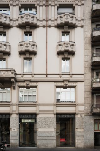 Façade of Living Divani Gallery Milan