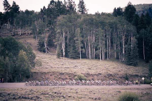 The race moves out of the low farmlands and closer to the mountains.