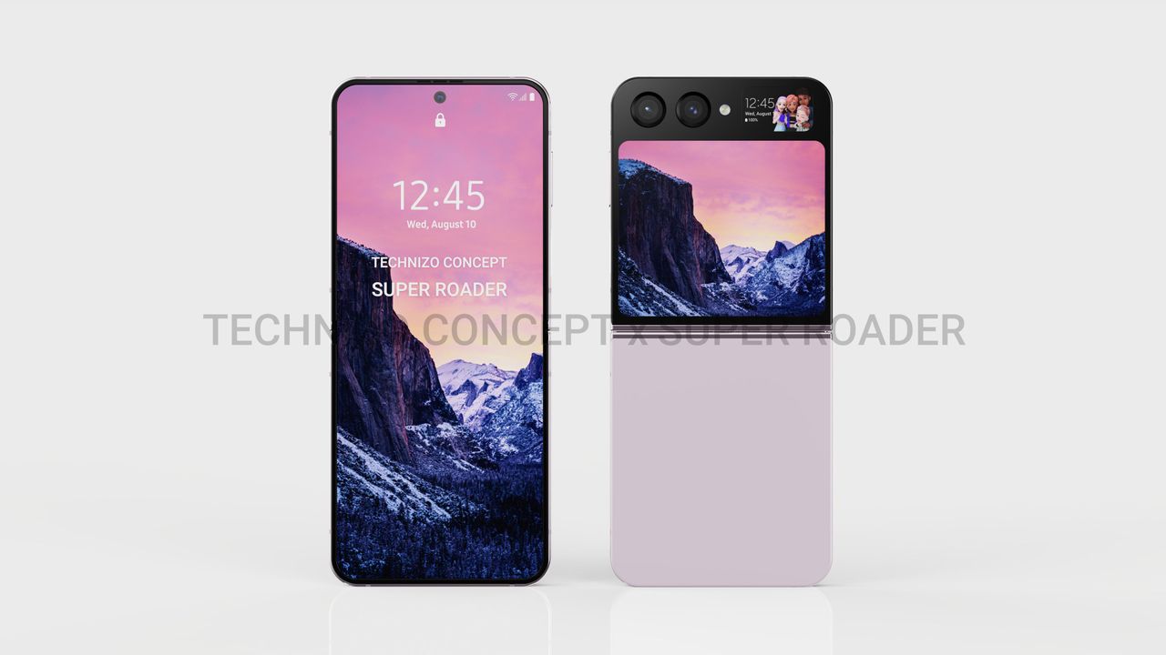 Concept render of the Galaxy Z Flip 5