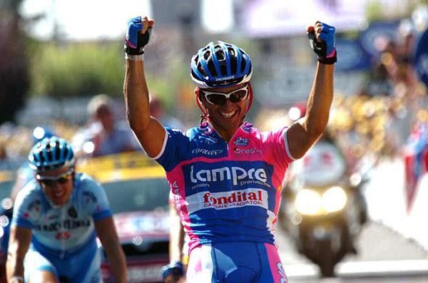 Bennati celebrates his first Tour stage win