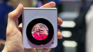 The Nubia Flip 5G on display at MWC 2024