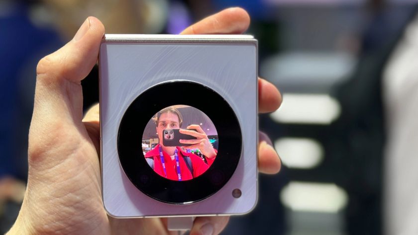 The Nubia Flip 5G on display at MWC 2024