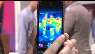 Thermal images display on an iphone