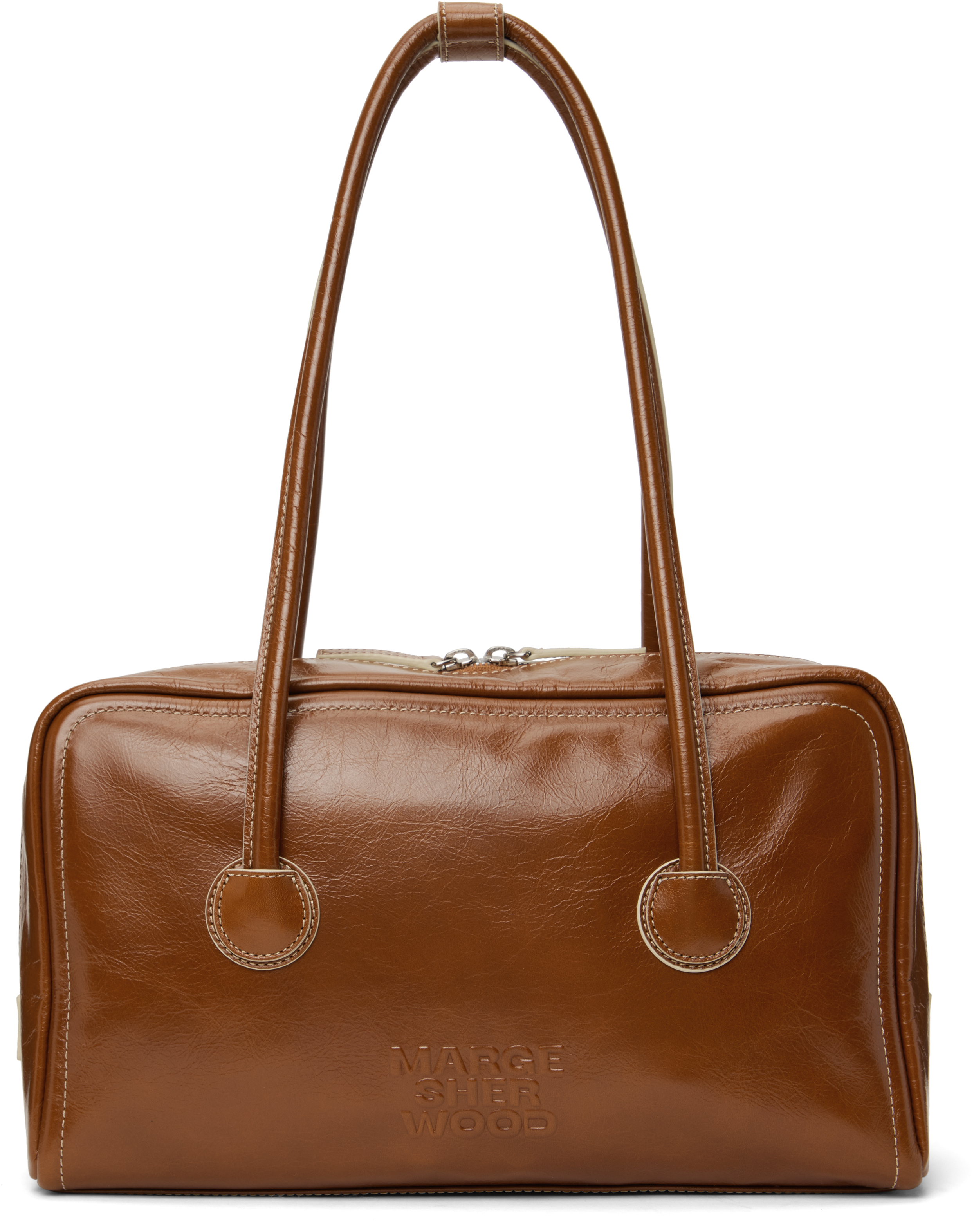 Brown Soft Boston Bag