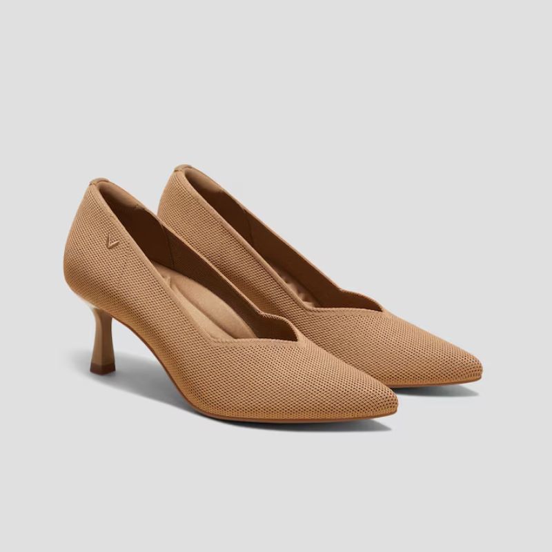 beige court shoes
