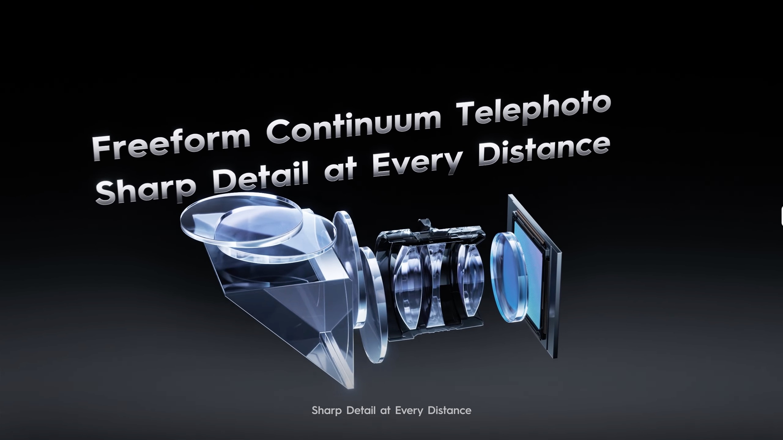 Freeform Continuum Telephoto lens