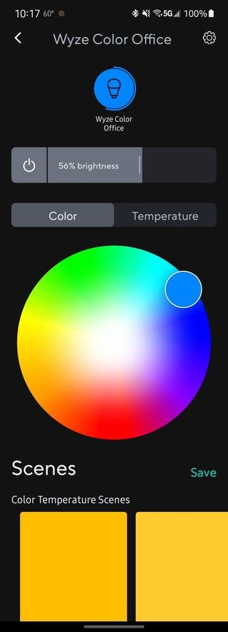 Wyze Bulb 1color App Screenshot