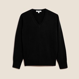 M&S Cashmere jumper, perfect for how to style jeans