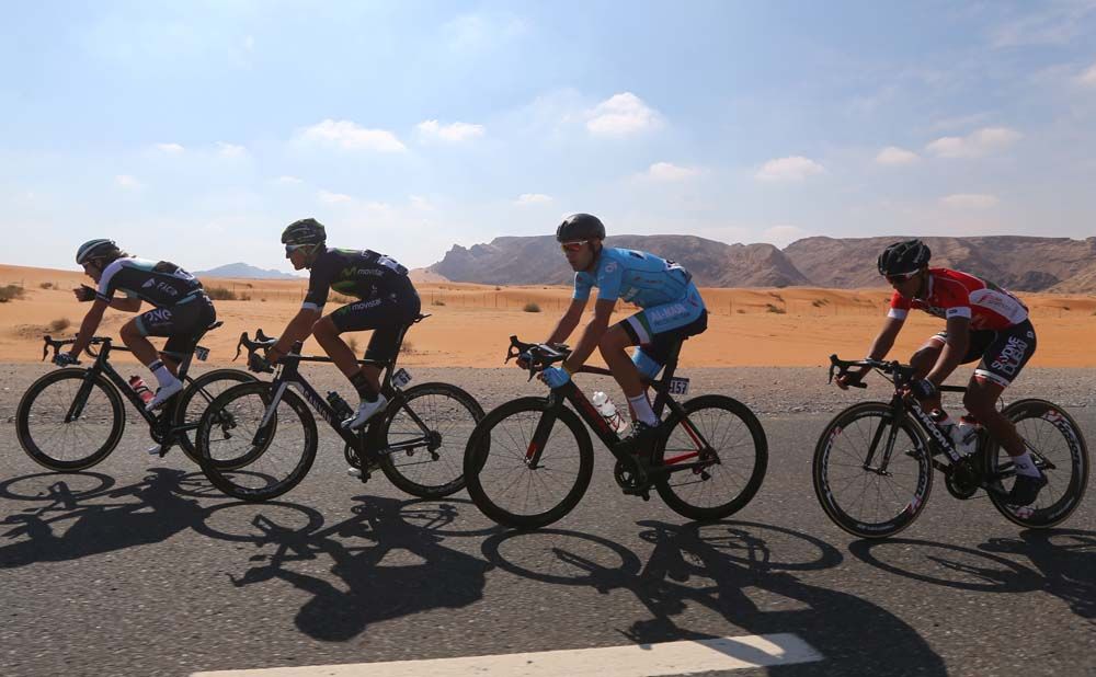 A six man breakaway marked the day