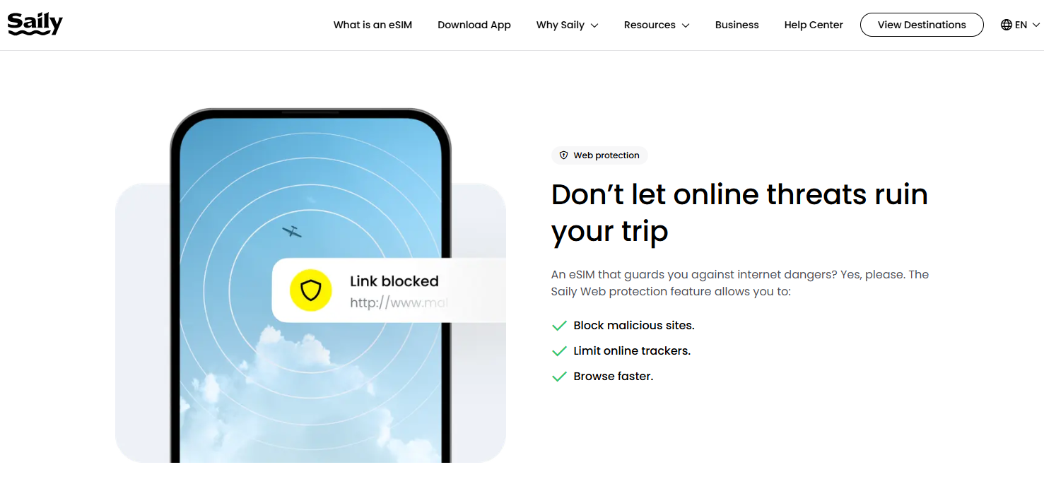 Saily web protection